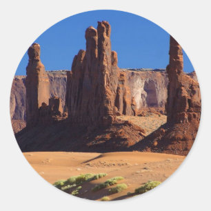 Sticker Rond Totem Polonais à la vallée de monument