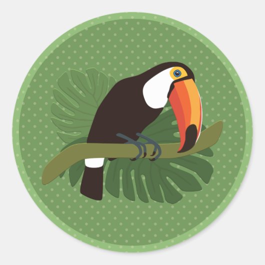 Sticker Rond Toucan (Devant)