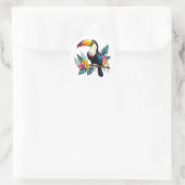 Sticker Rond toucan (Sac)