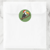 Sticker Rond Toucan de Noël illusima (Sac)