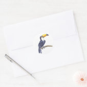 Sticker Rond Toucan, oiseau tropical (Enveloppe)
