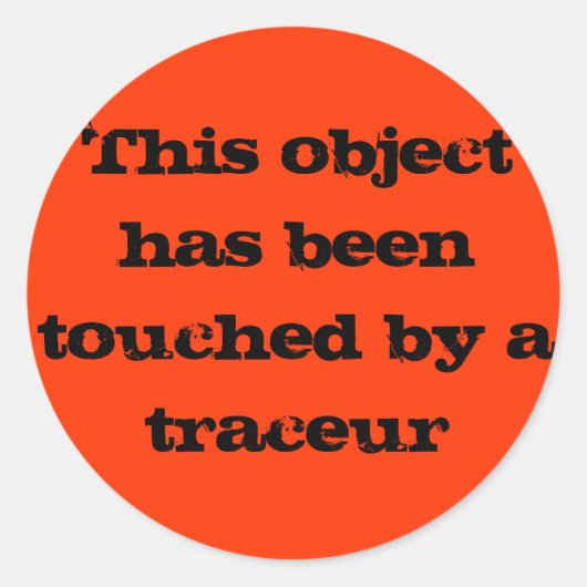 Sticker Rond Touche de trace (Devant)