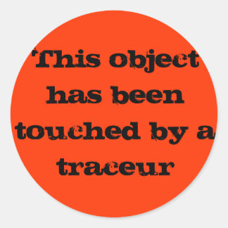 Sticker Rond Touche de trace