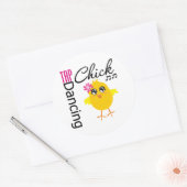 Sticker Rond Toucher Dancing Chick (Enveloppe)