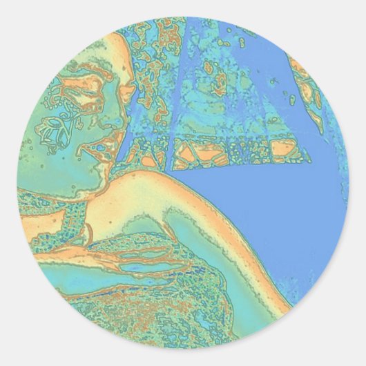 Sticker Rond Toucher Oshun (Devant)