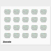 Sticker Rond Touches de clavier de spectre Sinclair ZX (Feuille)
