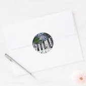 Sticker Rond Touches et fleurs de piano (Enveloppe)