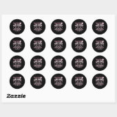 Sticker Rond Tough Girls Save Lives Medical Istant  (Feuille)