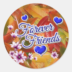 Sticker Rond toujours amis conceptions