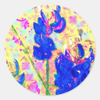 Sticker Rond toujours des fleurs, toujours