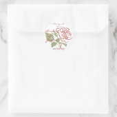 Sticker Rond Toujours et toujours (Sac)
