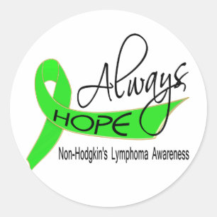 Sticker Rond Toujours lymphome non Hodgkinien d'espoir