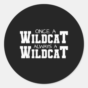 Sticker Rond Toujours un esprit Wildcat de rentrée