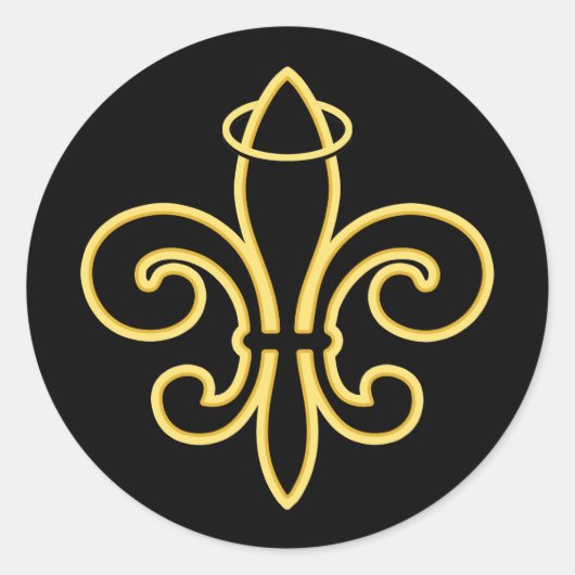 Sticker Rond Toujours un SAINT (Devant)