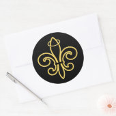 Sticker Rond Toujours un SAINT (Enveloppe)