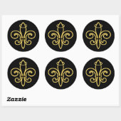 Sticker Rond Toujours un SAINT (Feuille)