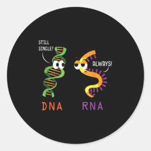 Sticker Rond Toujours Une Adn Unique Rna Toujours La Science Dr