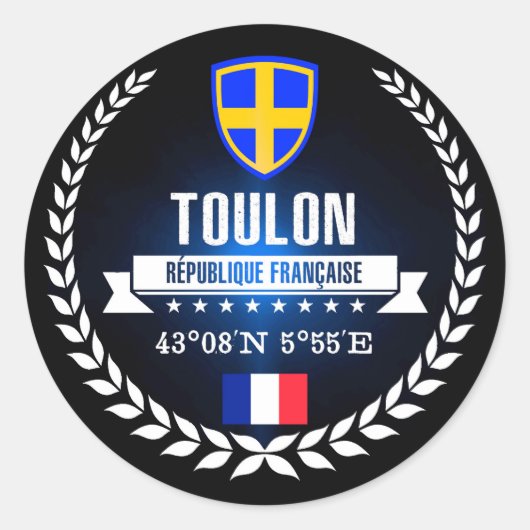Sticker Rond Toulon (Devant)