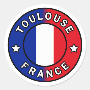 Sticker Rond Toulouse France
