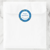 Sticker Rond Toupies de Hanouka (Sac)