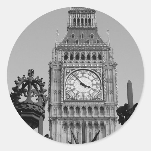 Sticker Rond Tour Big Ben (Devant)