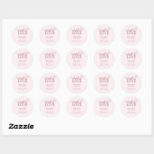 Sticker Rond Tour de champagne Amoureux ivres Rose Enterrement  (Feuille)