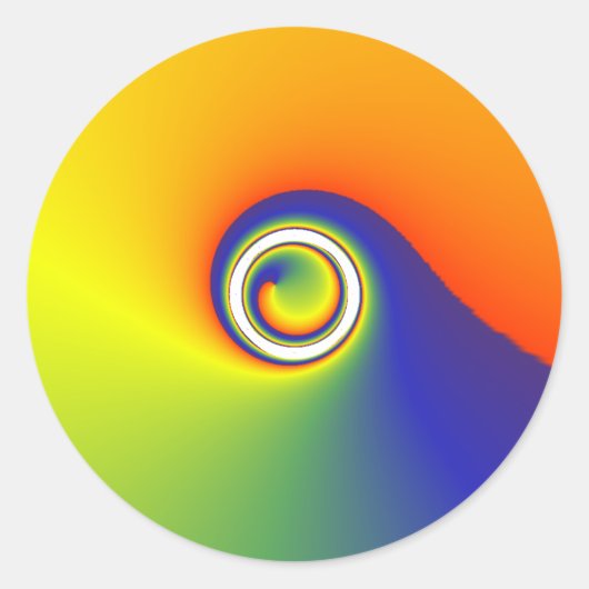 Sticker Rond tour de couleur (Devant)