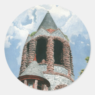Sticker Rond Tour de l'église en pierre
