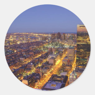 Sticker Rond Tour du centre de Boston et de Hancock