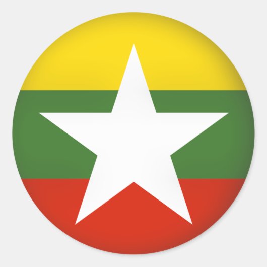 Sticker Rond Tour du Myanmar (Devant)