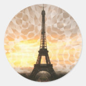 Sticker Rond Tour Eiffel (Devant)