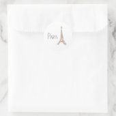 Sticker Rond Tour Eiffel Abstraite de PARIS (Sac)
