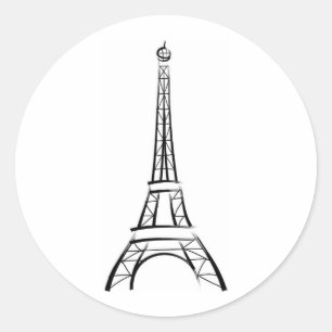 Sticker Rond Tour Eiffel de Bruxelles