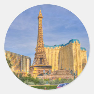 Sticker Rond Tour Eiffel Las Vegas Paris Limousine Nevada