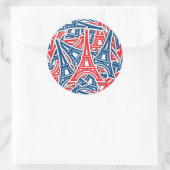 Sticker Rond Tour Eiffel, Motif France (Sac)
