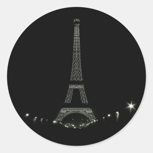 Sticker Rond Tour Eiffel Paris (Devant)