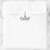 Sticker Rond Tour Eiffel Paris (Sac)