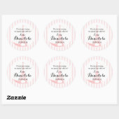 Sticker Rond Tour Eiffel Paris Mariage (Feuille)