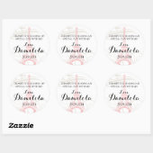 Sticker Rond Tour Eiffel Paris Mariage (Feuille)