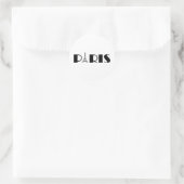 Sticker Rond Tour Eiffel Paris Noir & Blanc (Sac)