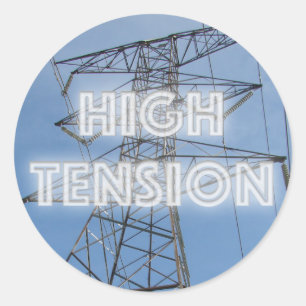 Sticker Rond Tour haute tension