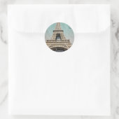 Sticker Rond Tour Postcard de Paris (Sac)