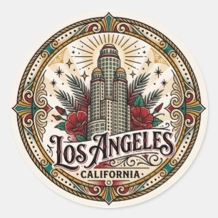 Sticker Rond Tour US Bank Tower États-Unis