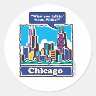 Sticker Rond Tour Willis/Tour Sears