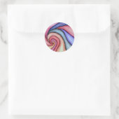 Sticker Rond Tourbillon d'aquarelle (Sac)