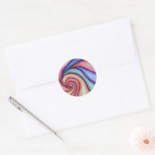 Sticker Rond Tourbillon d'aquarelle (Enveloppe)