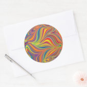 Sticker Rond Tourbillon de couleur (Enveloppe)