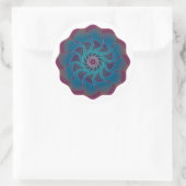 Sticker Rond Tourbillon de fleurs (Sac)