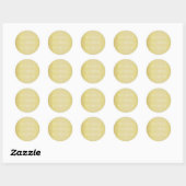 Sticker Rond Tourbillonnant Et Script Mariage Faux Gold Foil (Feuille)