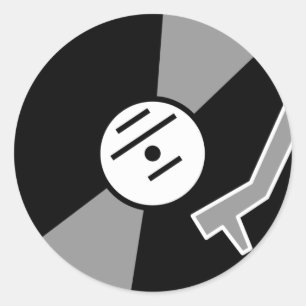 Sticker Rond Tourne-disque
